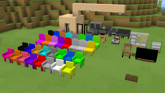 Props and Furnitures Addon (1.20) - MCPE/Bedrock Mod 4