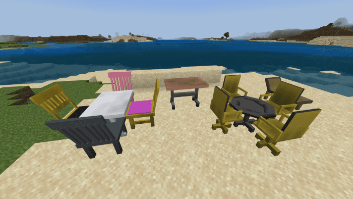 Props and Furnitures Addon (1.20) - MCPE/Bedrock Mod 21