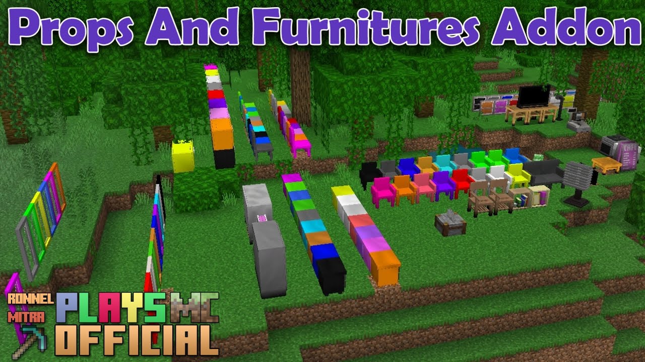 Props and Furnitures Addon (1.20) - MCPE/Bedrock Mod 1