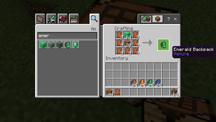 Simple Backpacks Addon (1.20) - MCPE/Bedrock Mod 5