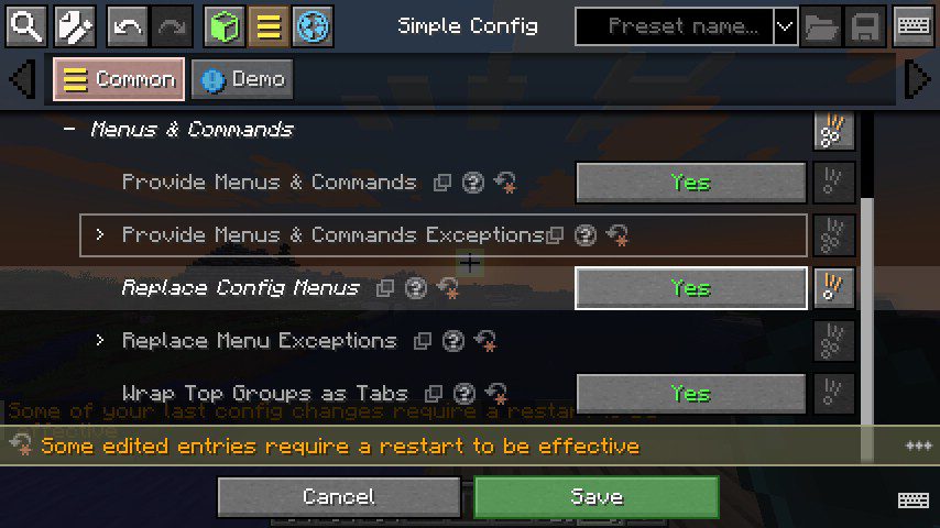 Simple Config Mod (1.20.1, 1.19.4) - Configuration Menus and Commands 16