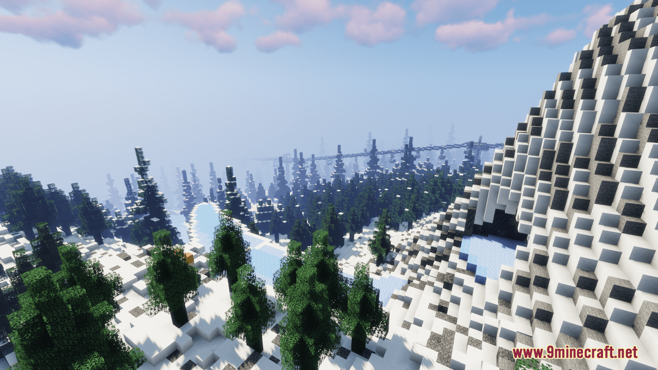 Skiing in Minecraft Map (1.20.4, 1.19.4) - Mount Ignis 11