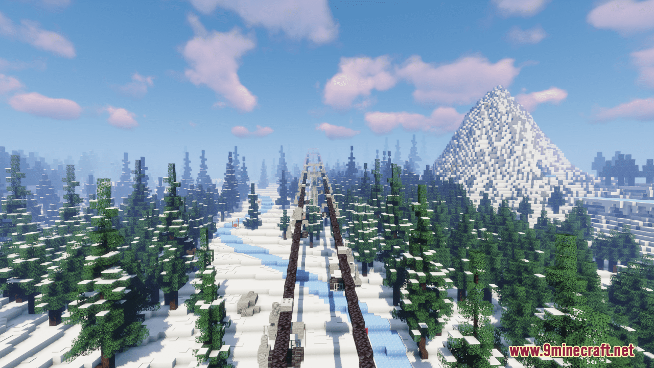 Skiing in Minecraft Map (1.20.4, 1.19.4) - Mount Ignis 5