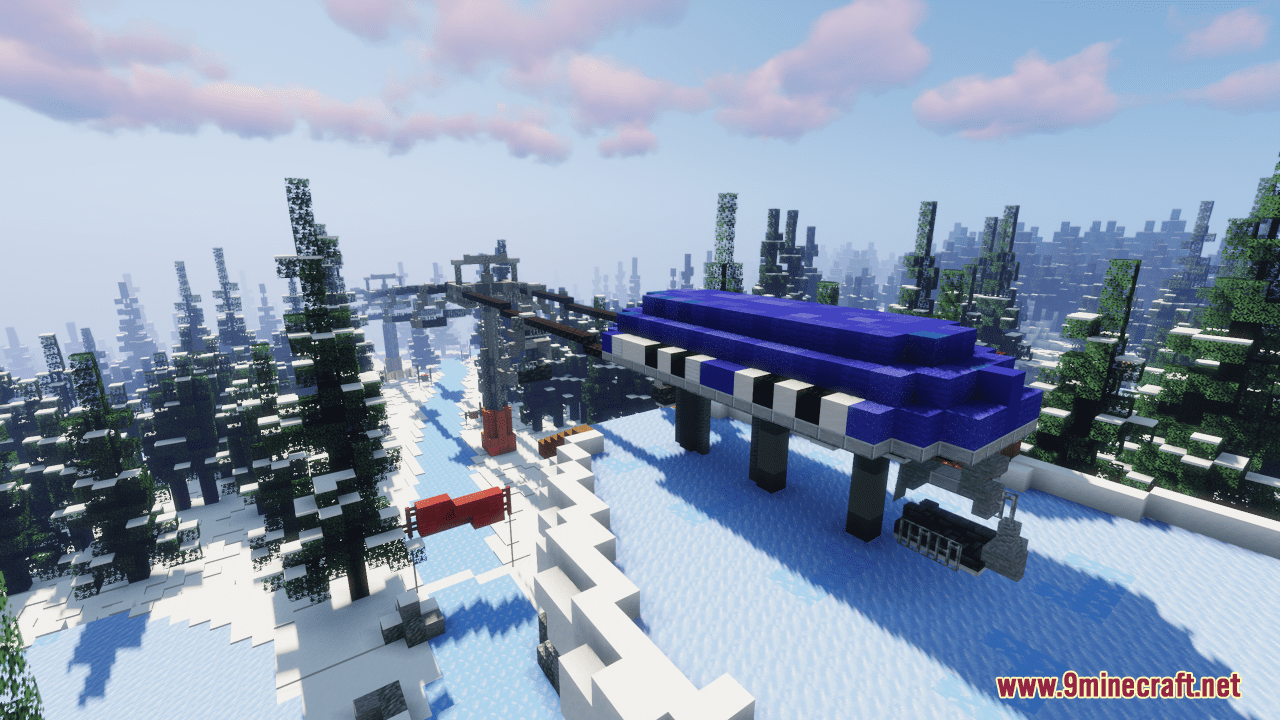 Skiing in Minecraft Map (1.20.4, 1.19.4) - Mount Ignis 8