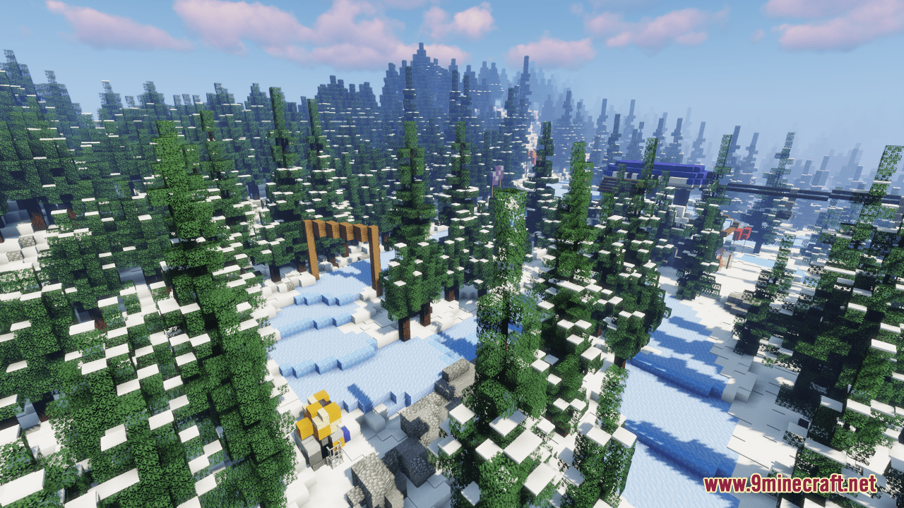 Skiing in Minecraft Map (1.20.4, 1.19.4) - Mount Ignis 9