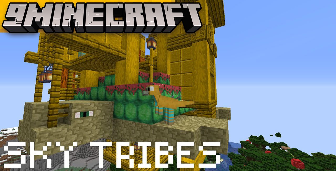 Sky Tribes Mod (1.18.2, 1.16.5) - Flying Turtles With Villages 1