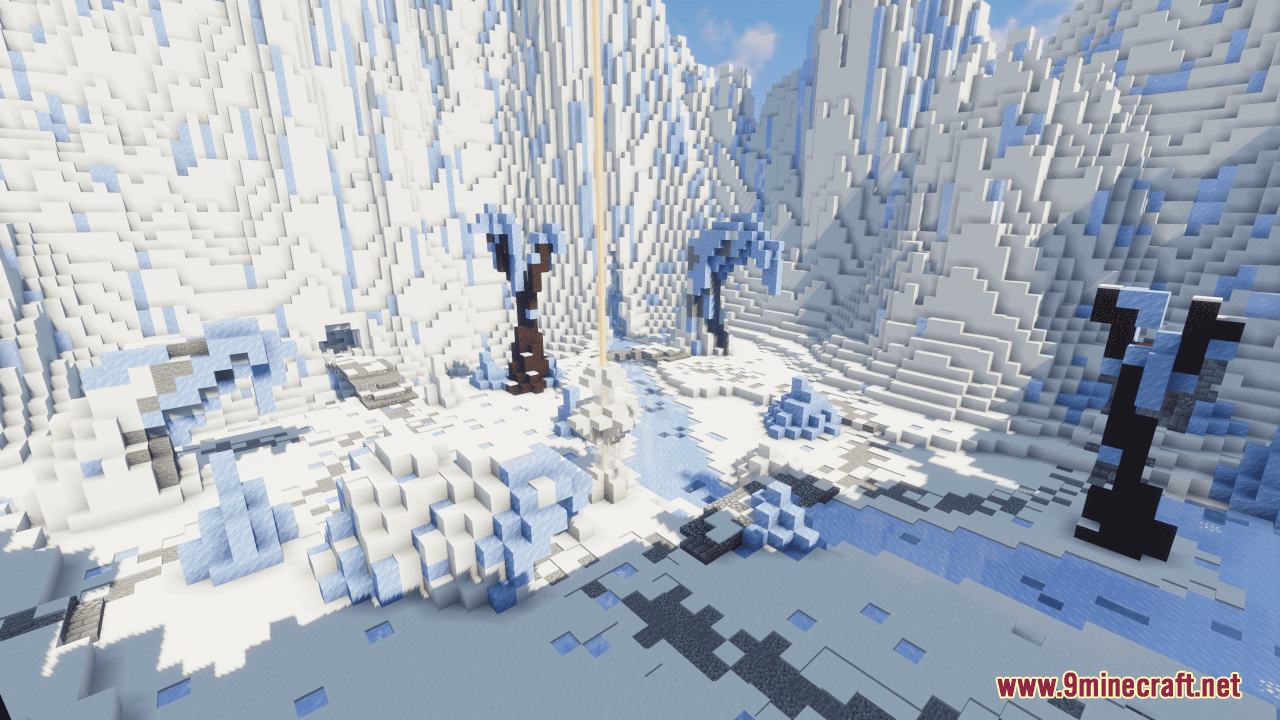 Snow Ice Themed PvP Arena Map (1.20.4, 1.19.4) - Battle in the IceSnow 2