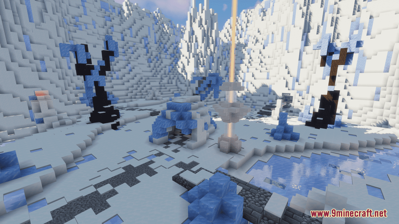 Snow Ice Themed PvP Arena Map (1.20.4, 1.19.4) - Battle in the IceSnow 8