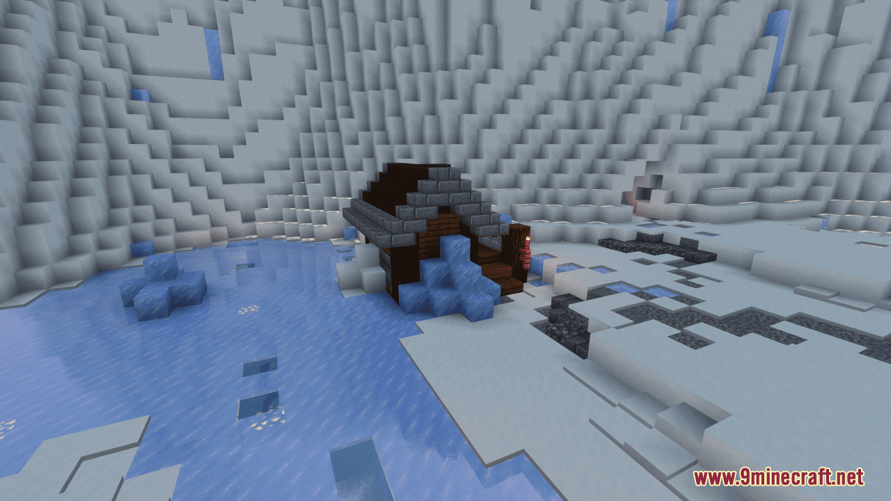Snow Ice Themed PvP Arena Map (1.20.4, 1.19.4) - Battle in the IceSnow 11