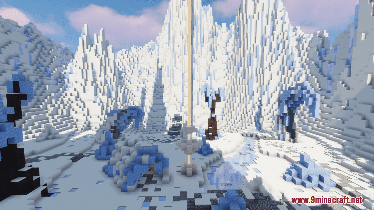 Snow Ice Themed PvP Arena Map (1.20.4, 1.19.4) - Battle in the IceSnow 9