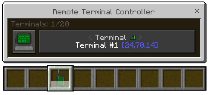 Storage Management Terminal Addon (1.21, 1.20) - MCPE/Bedrock Mod 16