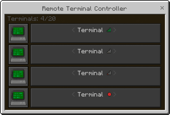 Storage Management Terminal Addon (1.21, 1.20) - MCPE/Bedrock Mod 17