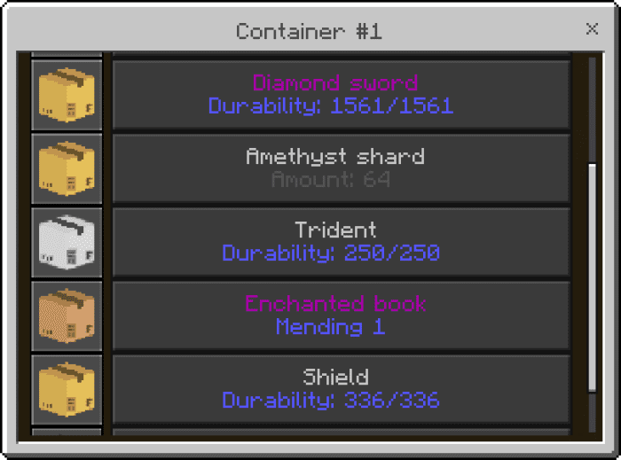 Storage Management Terminal Addon (1.21, 1.20) - MCPE/Bedrock Mod 23