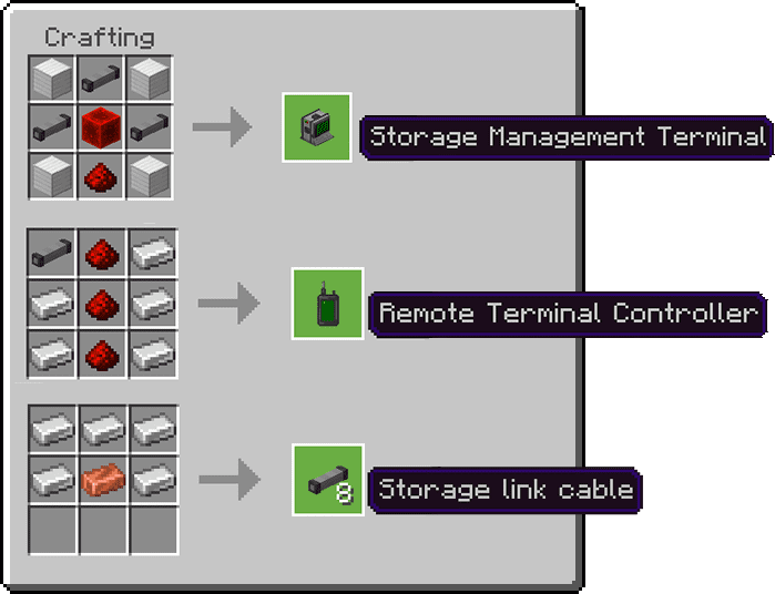 Storage Management Terminal Addon (1.21, 1.20) - MCPE/Bedrock Mod 29