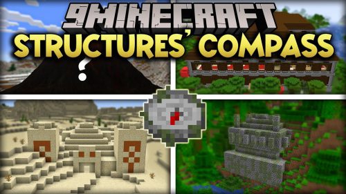 Structures’ Compass Mod (1.18.2, 1.16.5) – Quickly Locate a Specific Structure Thumbnail