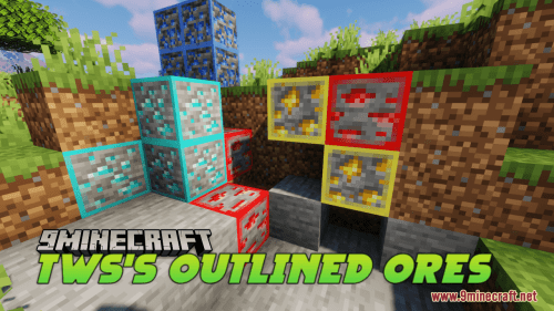 TWS’s Outlined Ores Resource Pack (1.20.6, 1.20.1) – Texture Pack Thumbnail