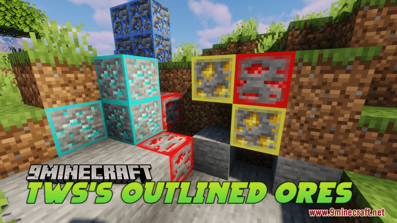 TWS's Outlined Ores Resource Pack (1.20.6, 1.20.1) - Texture Pack 1