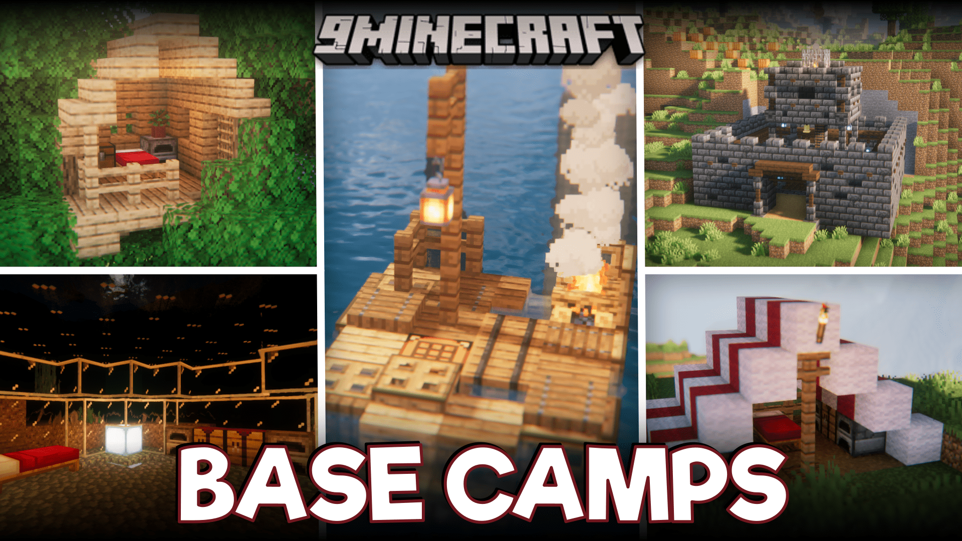 Base Camps Mod (1.20.1, 1.19.2) - Placeable Structures Mod 1