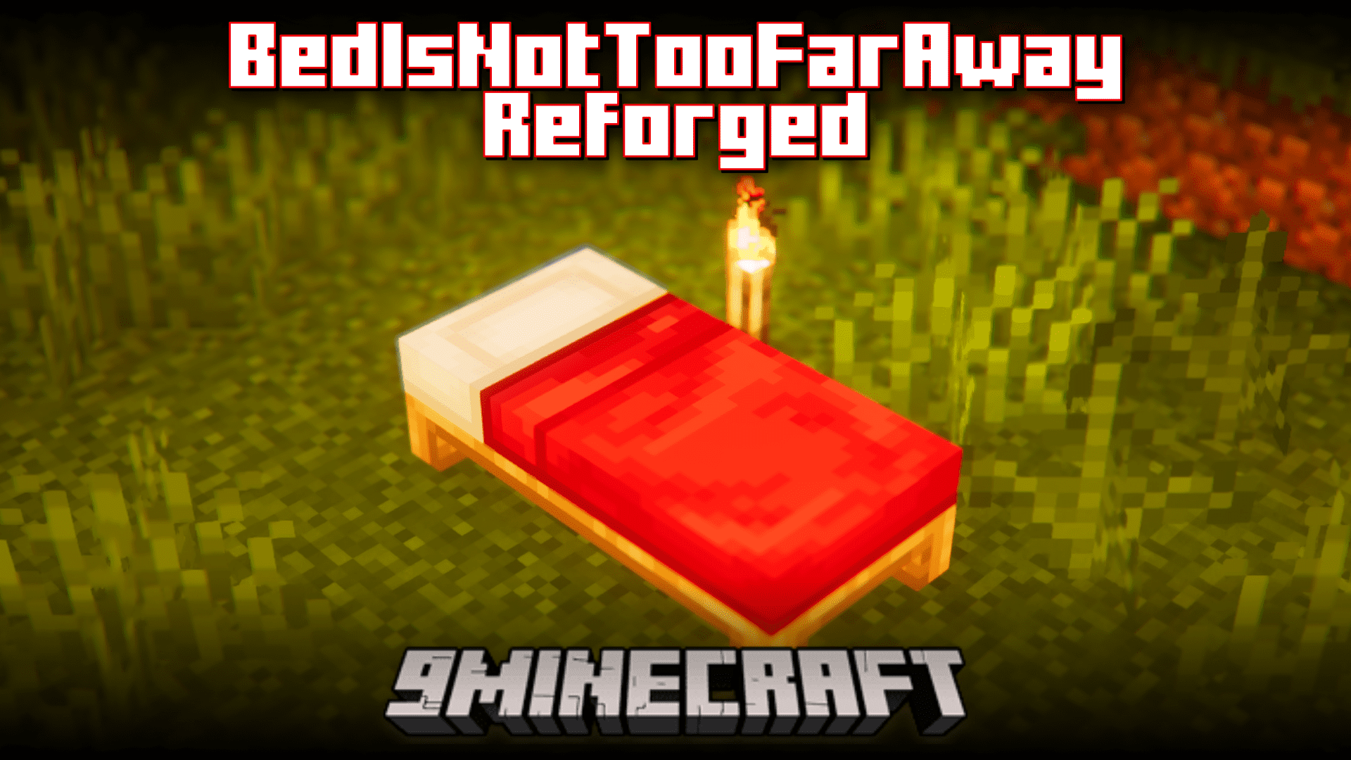 Bed Is Not Too Far Away Reforged Mod (1.20.2, 1.19.4) - Better Bed Mechanics 1