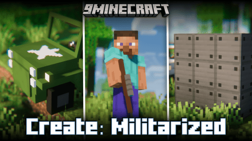 Create: Militarized Mod (1.20.1) – Guns, Jeeps & More! Thumbnail