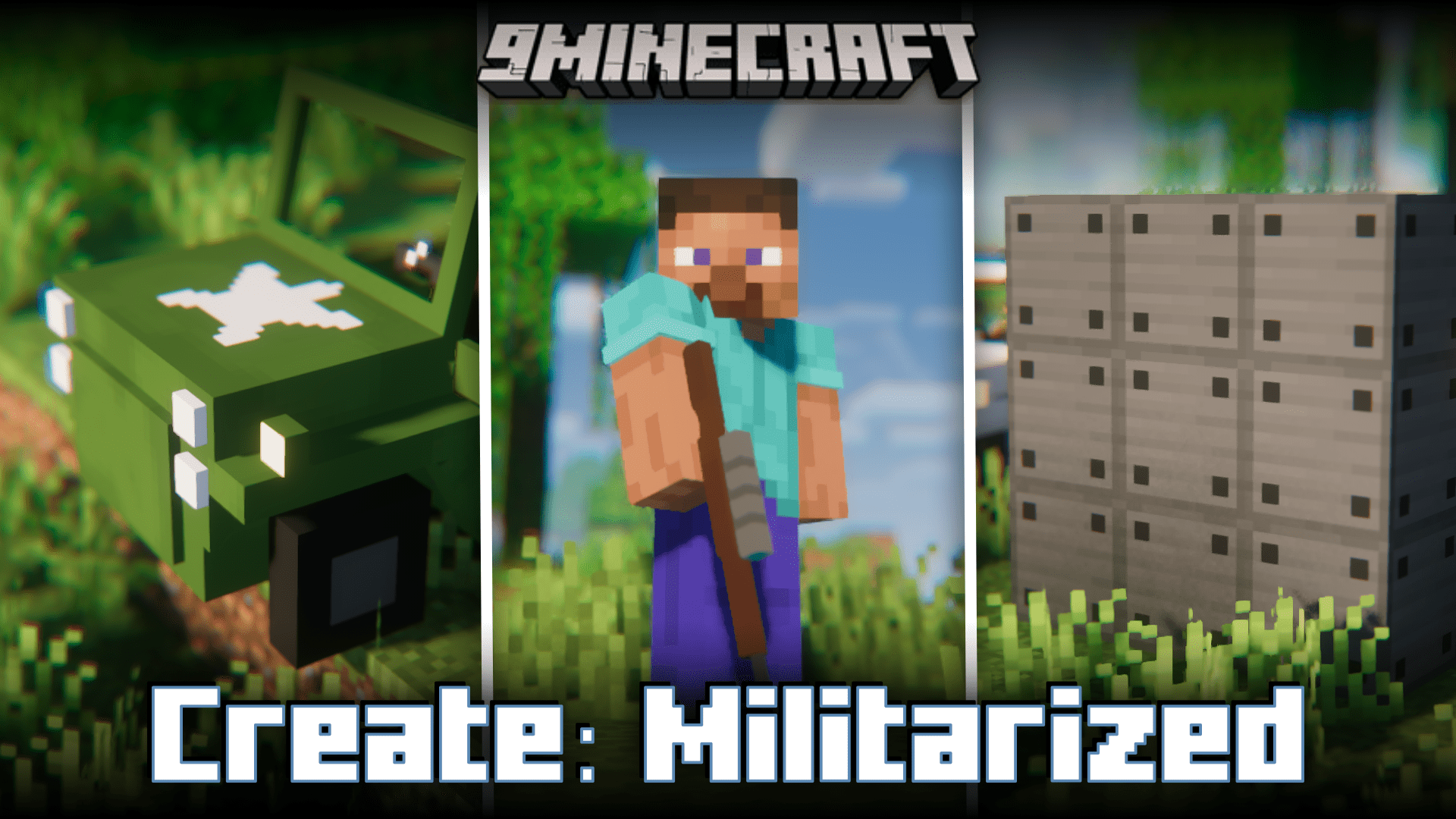 Create: Militarized Mod (1.20.1) - Guns, Jeeps & More! 1