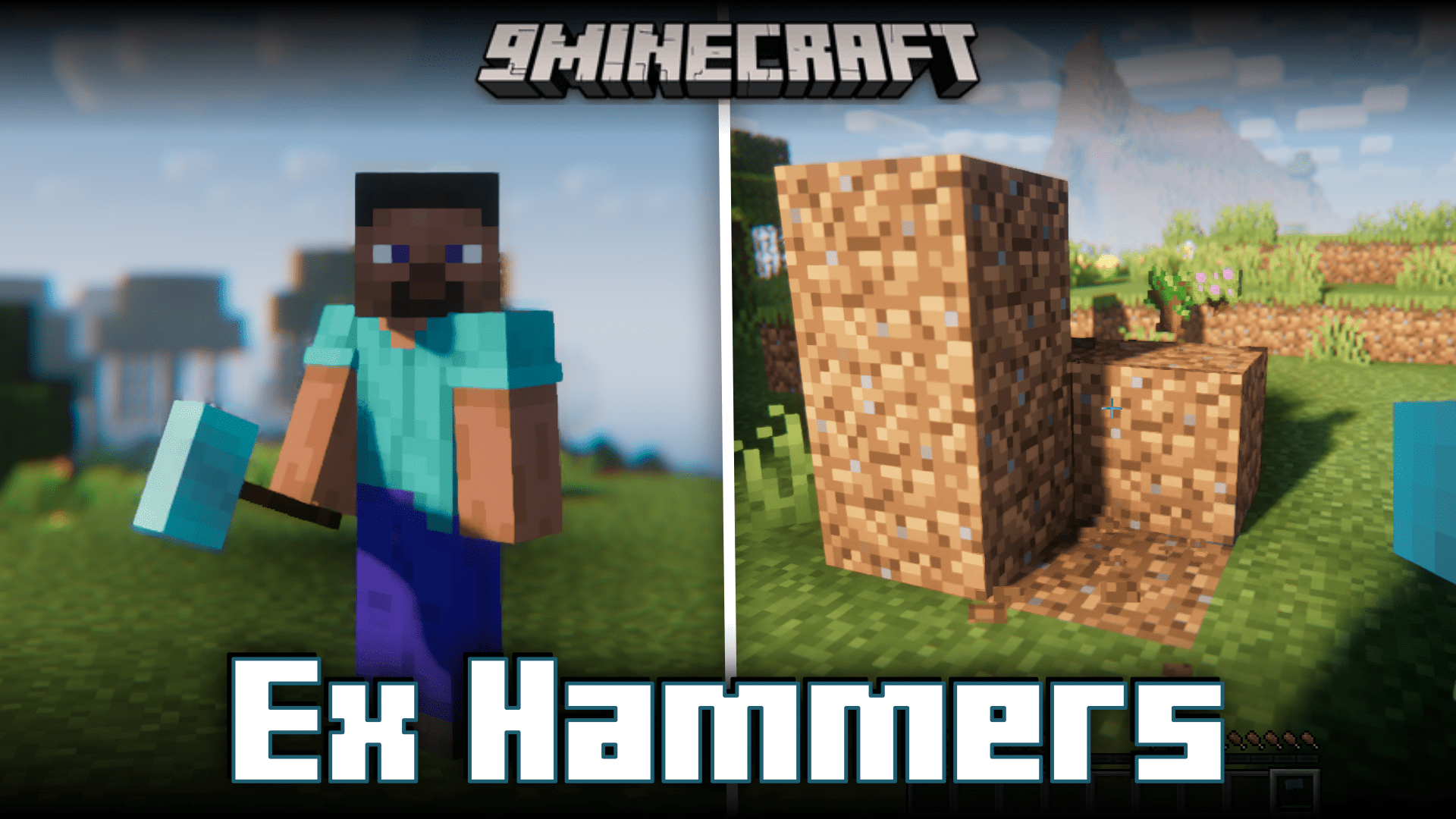 Ex Hammers Mod (1.20.1) - Hammer Blocks To Convert Them 1