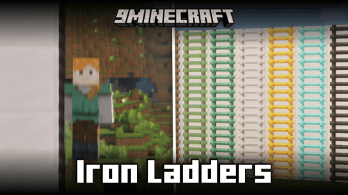 Iron Ladders Mod (1.21, 1.20.1) – New Faster Ladders Thumbnail