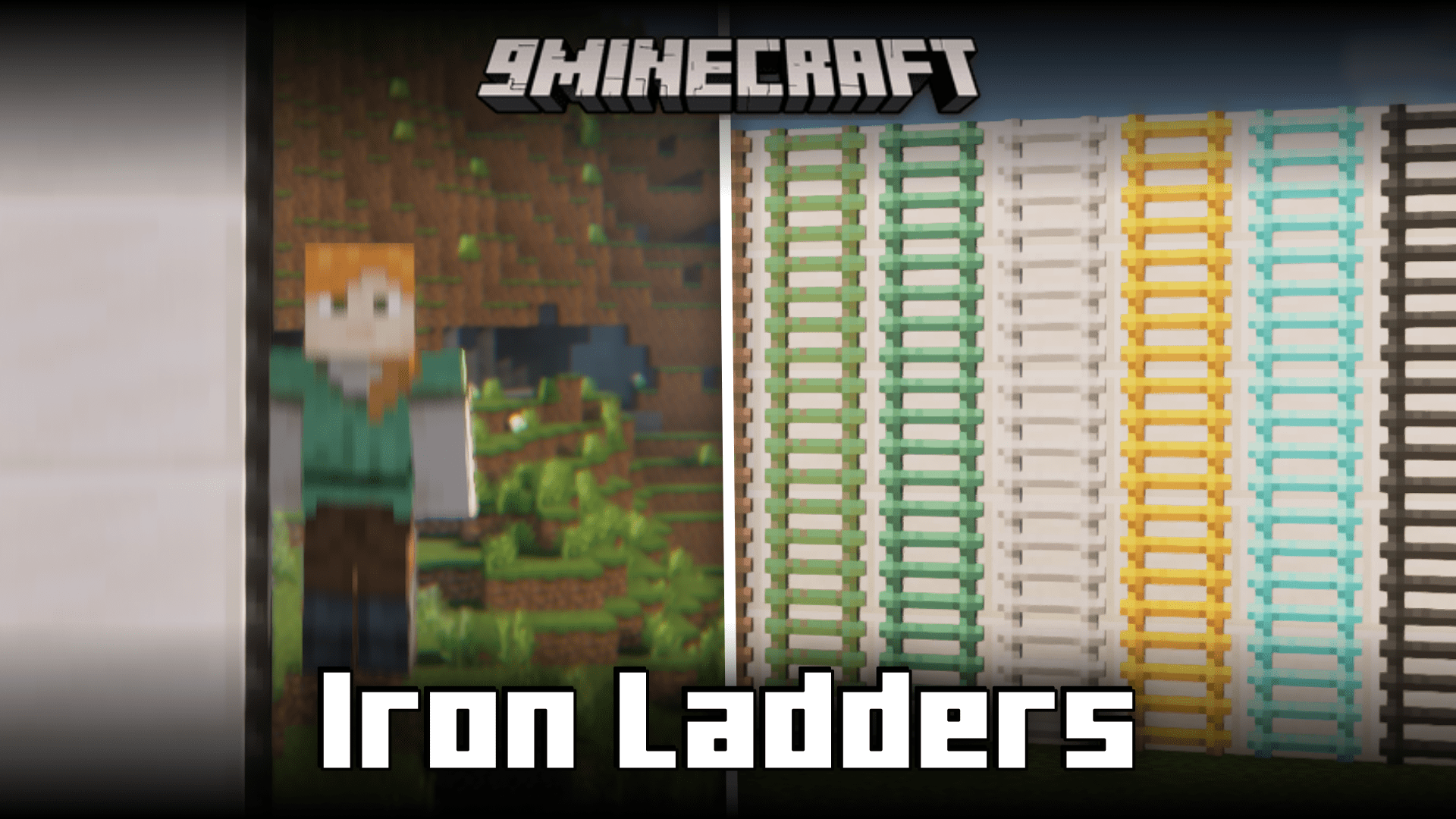 Iron Ladders Mod (1.21, 1.20.1) - New Faster Ladders 1