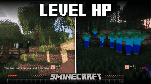 Level HP Mod (1.20.1, 1.19.4) – Gain Extra Hearts Thumbnail