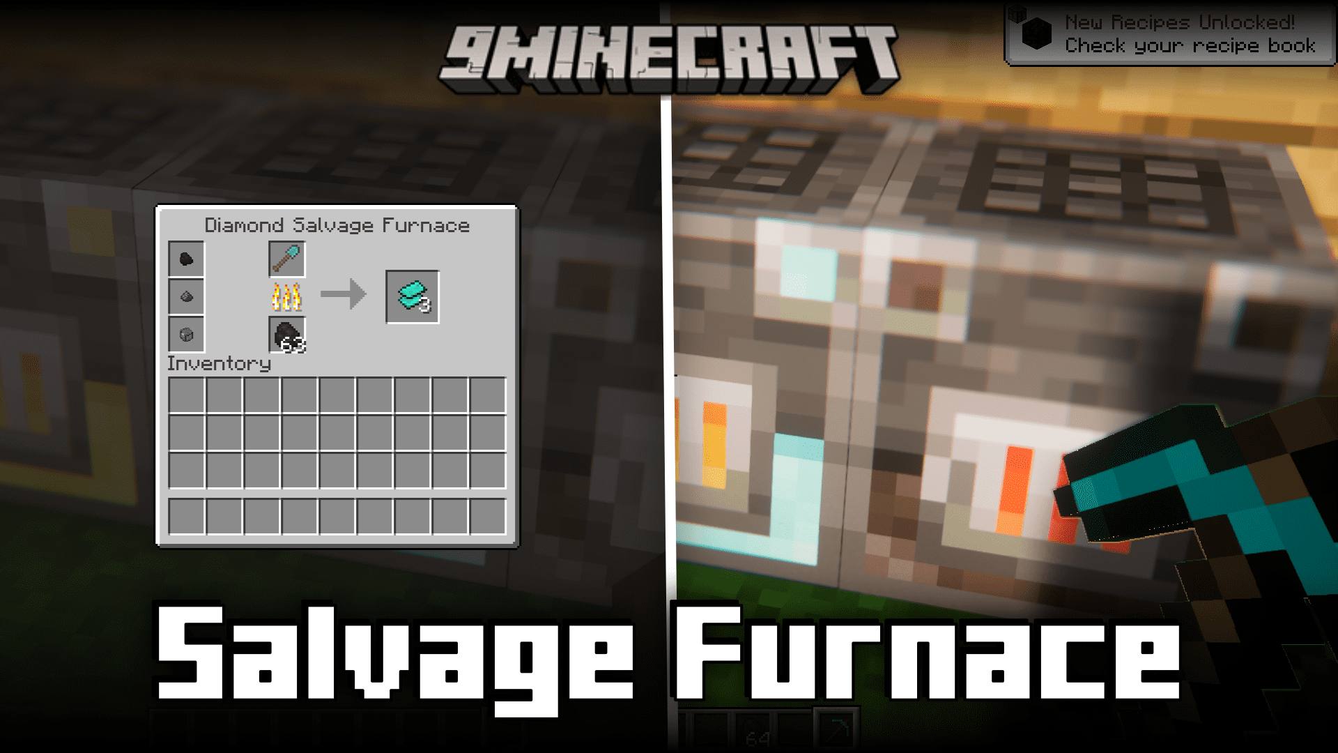 Salvage Furnace Mod (1.20.1, 1.19.4) - Recycle Used Gear 1