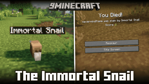 The Immortal Snail Mod (1.20.1) – Killer Snail That Follows You Thumbnail