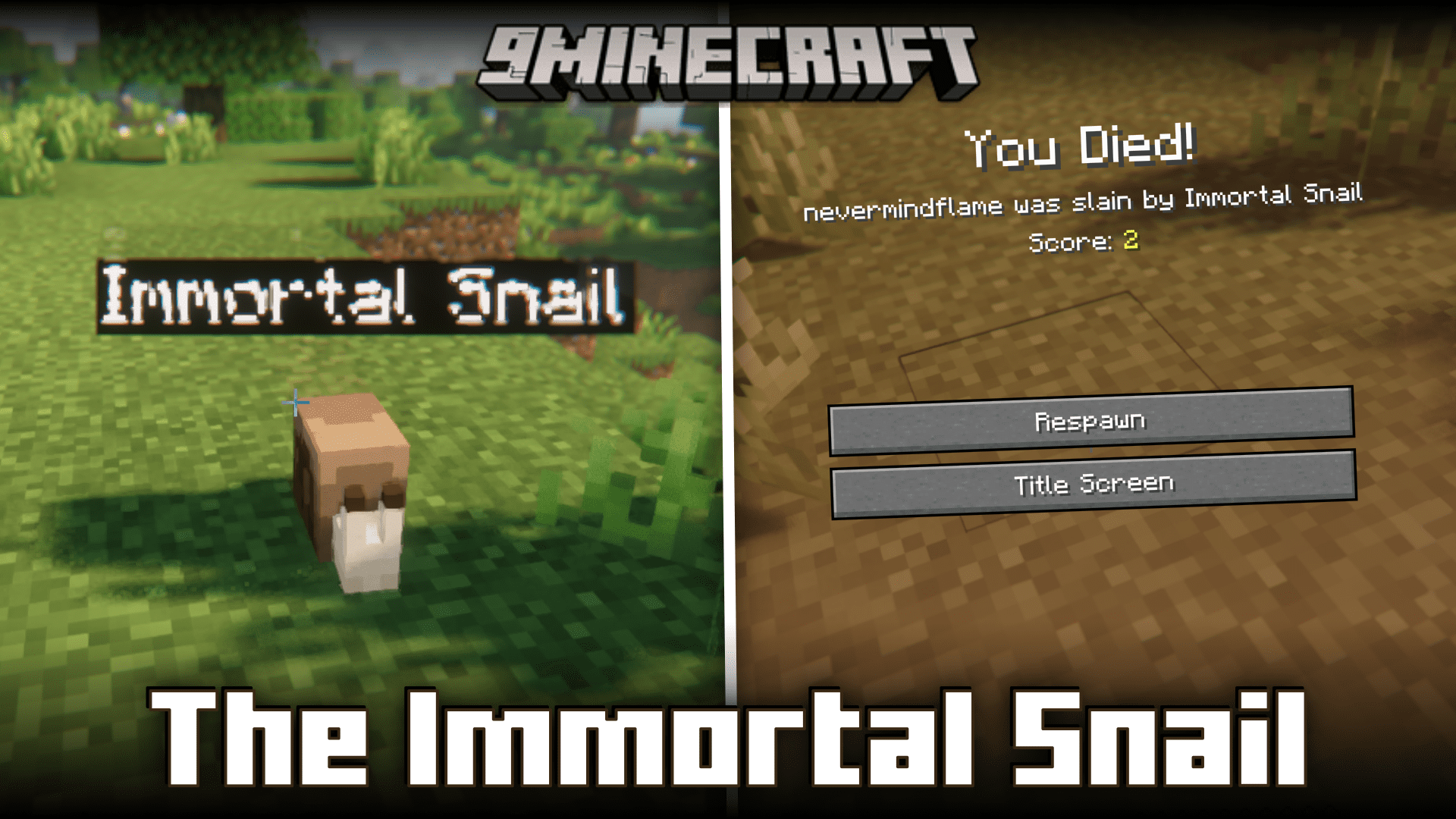 The Immortal Snail Mod (1.20.1) - Killer Snail That Follows You 1