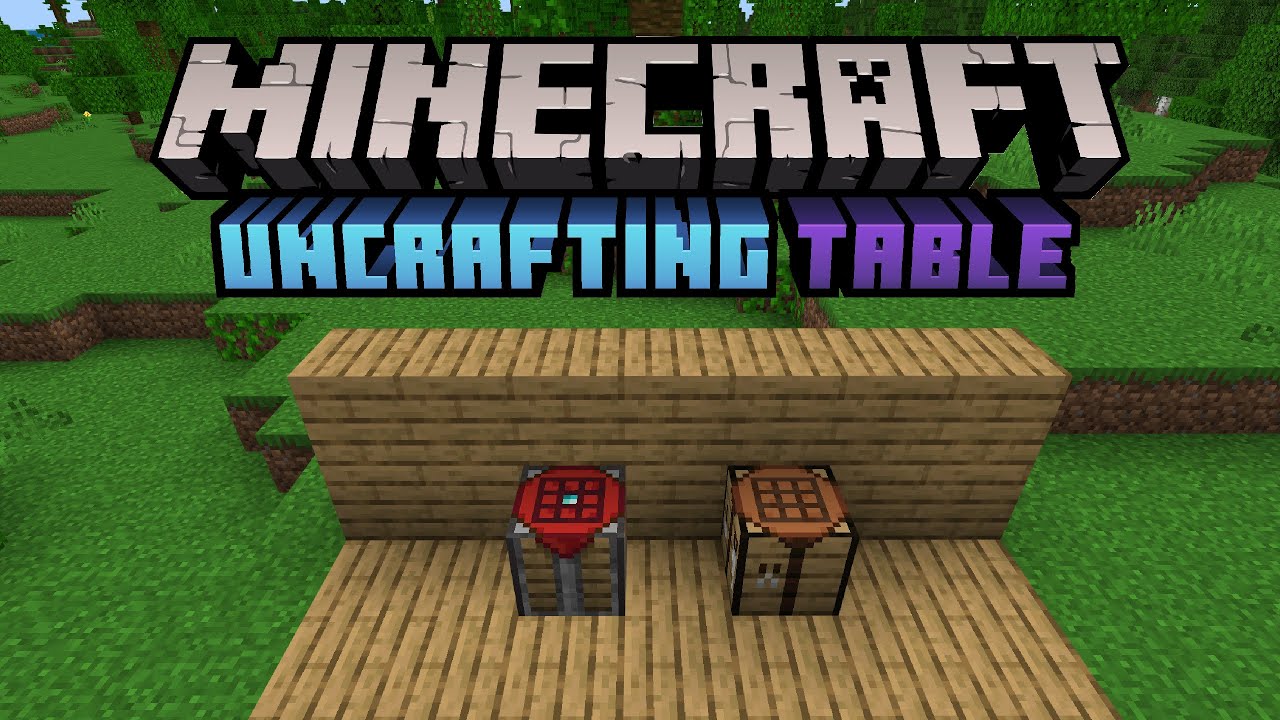 Uncrafting Table Addon (1.20) - MCPE/Bedrock Mod 1