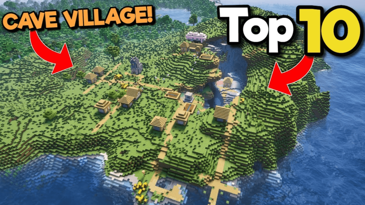 Top 10 Awesome Villages Seeds For Minecraft (1.19.4, 1.20.4) - Java/Bedrock Edition 1