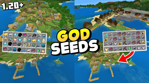 Top 5 Best Updated God Seeds For Minecraft (1.19.4, 1.20.4) – Bedrock Edition Thumbnail