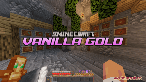 Vanilla Gold Resource Pack (1.20.4, 1.19.4) – Texture Pack Thumbnail