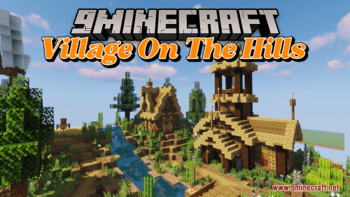 Village On The Hills Map (1.20.4, 1.19.4) – Hillside Haven Thumbnail