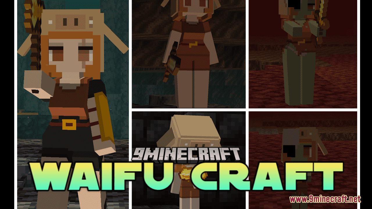 Waifu Craft Resource Pack (1.20.4, 1.19.4) - Texture Pack 1