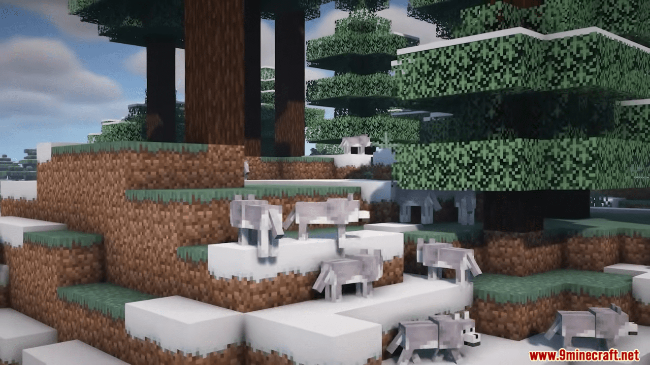 Backported Wolves Mod (1.20.4, 1.19.2) - Adds 8 New Wolf Variants 8