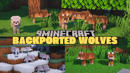 Backported Wolves Mod (1.20.4, 1.19.2) – Adds 8 New Wolf Variants Thumbnail