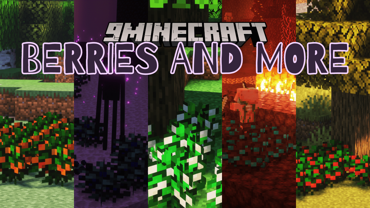 Berries and More Mod (1.20.4, 1.20.1) - New Berry Bushes to Specific Biomes 1