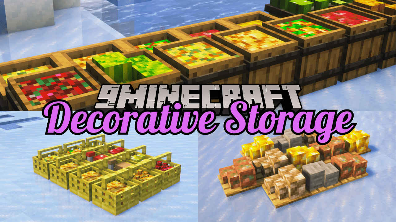 Decorative Storage Mod (1.20.1, 1.19.2) - Versatile Barrel Types 1