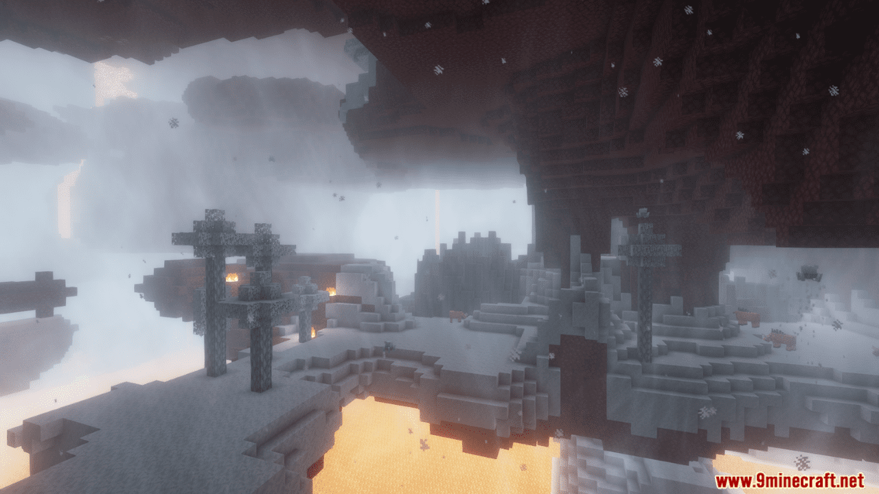 A Cold Day In The Nether Mod (1.20.1) - Freezing Winds and Icy Terrain in the Nether 3