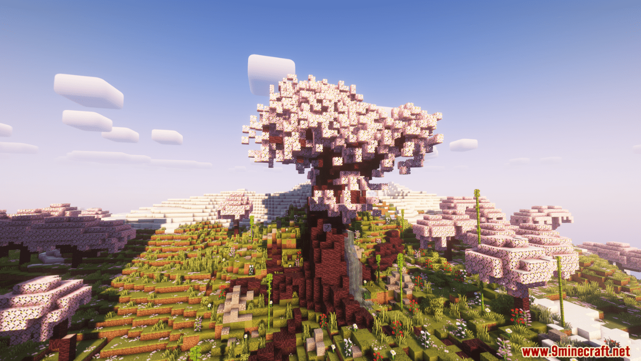 Nebulus Cherryblossom Tree Mod (1.20.4, 1.19.4) - Towering Cherry Blossom Tree 5