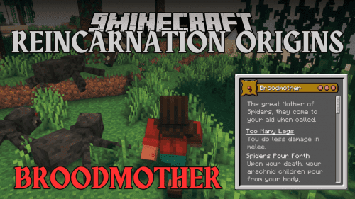 Reincarnation Origins: Broodmother Mod (1.20.4, 1.19.2) – A Sinister Shadow Over the Land Thumbnail