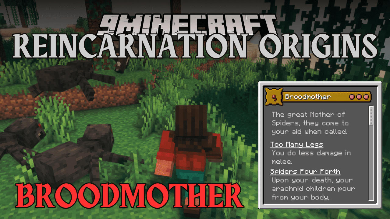 Reincarnation Origins: Broodmother Mod (1.20.4, 1.19.2) - A Sinister Shadow Over the Land 1
