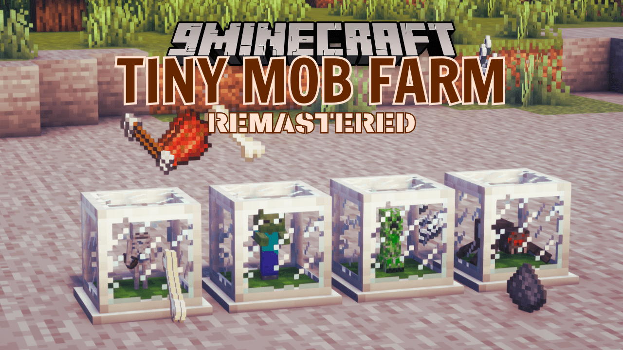 Tiny Mob Farm Remastered Mod (1.20.4, 1.20.1) - Single-block Size Mob Farms 1