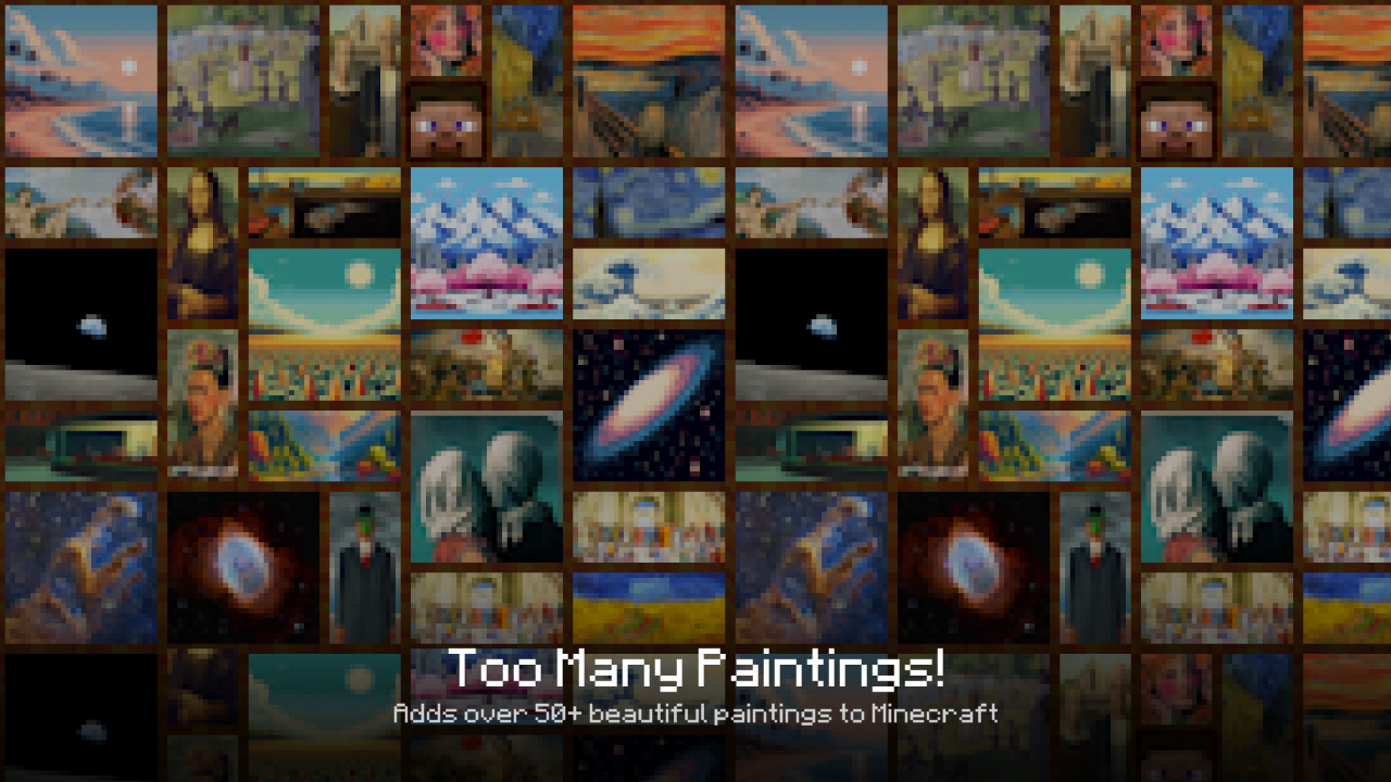 Too Many Paintings Mod (1.20.4, 1.19.2) - Over 50 New Paintings 2