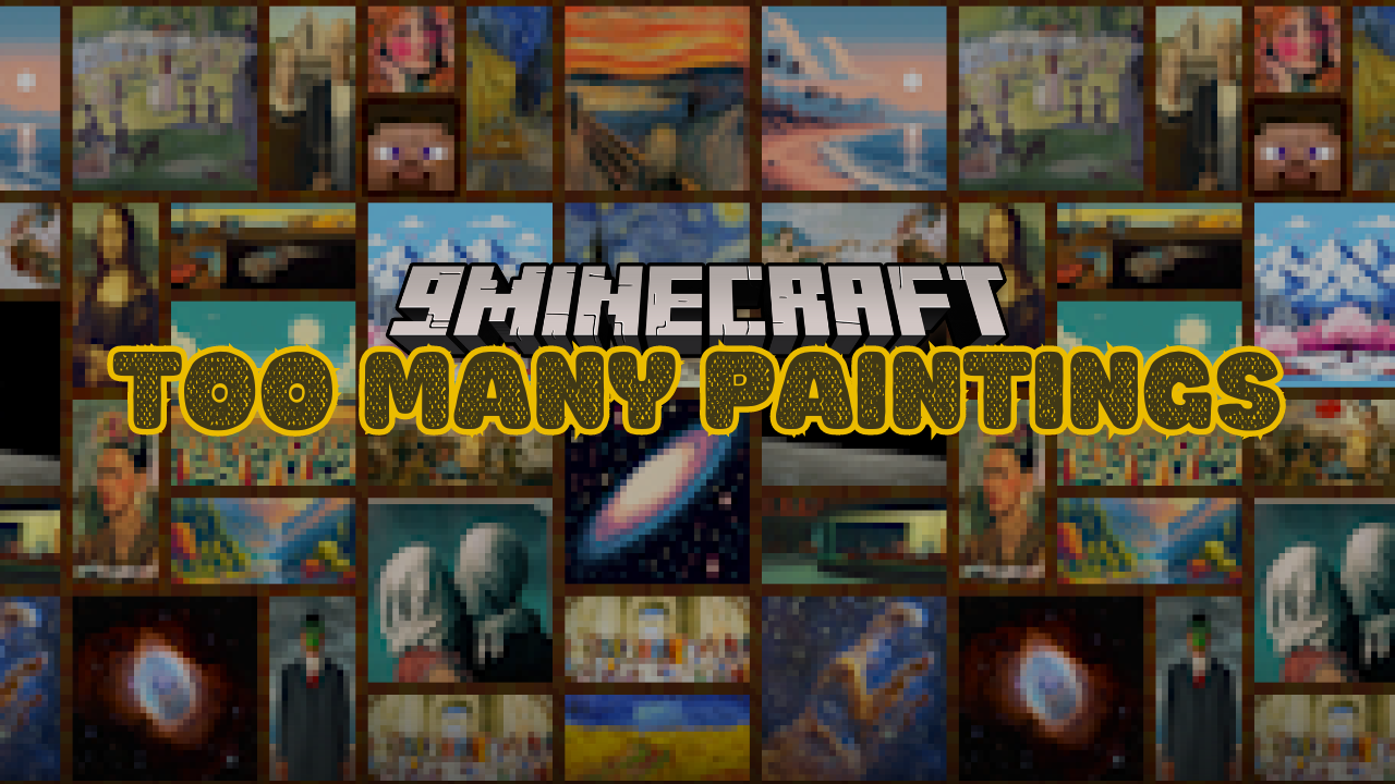 Too Many Paintings Mod (1.20.4, 1.19.2) - Over 50 New Paintings 1