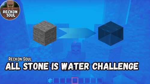 All Stone is Water Addon (1.20) – MCPE/Bedrock Mod Thumbnail